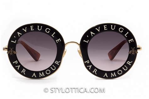 gucci aveugle par amour lunette|Gucci's sunglasses L'Aveugle par Amour .